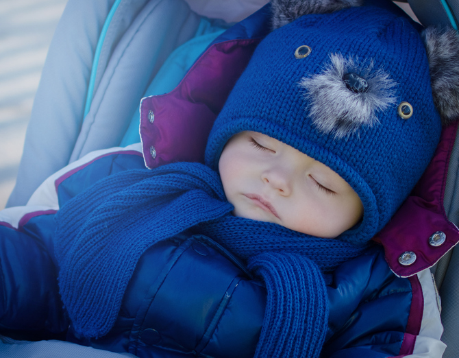Sleeping beautiful baby boy