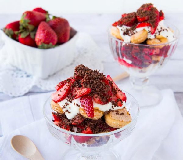 Chocolate & strawberry parfait Chocolate & strawberry parfait