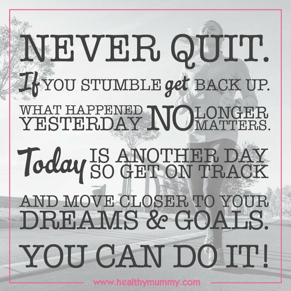 never quit motivation meme
