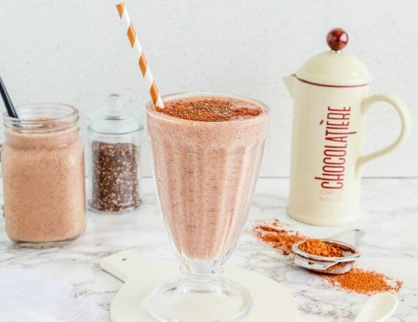 Healthy Chocolate Milkshake chocolate thickie