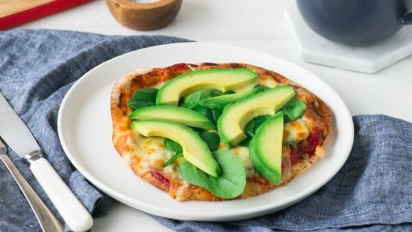 Avocado Baby Spinach Breakfast Pizza Avocado & Baby Spinach Breakfast Pizza