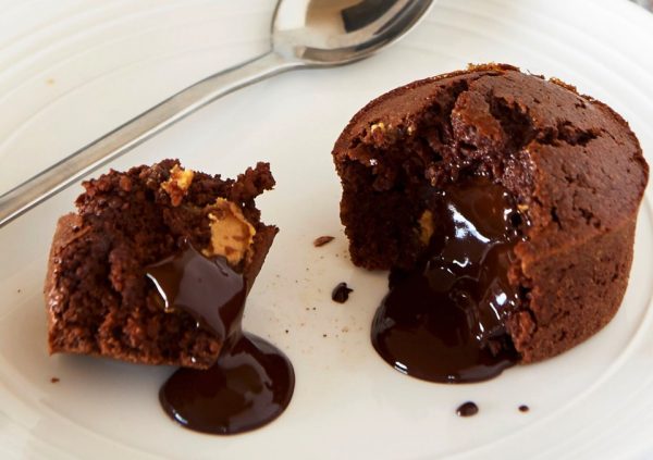 Chocolate lava microwave cake Chocolate lava microwave cake