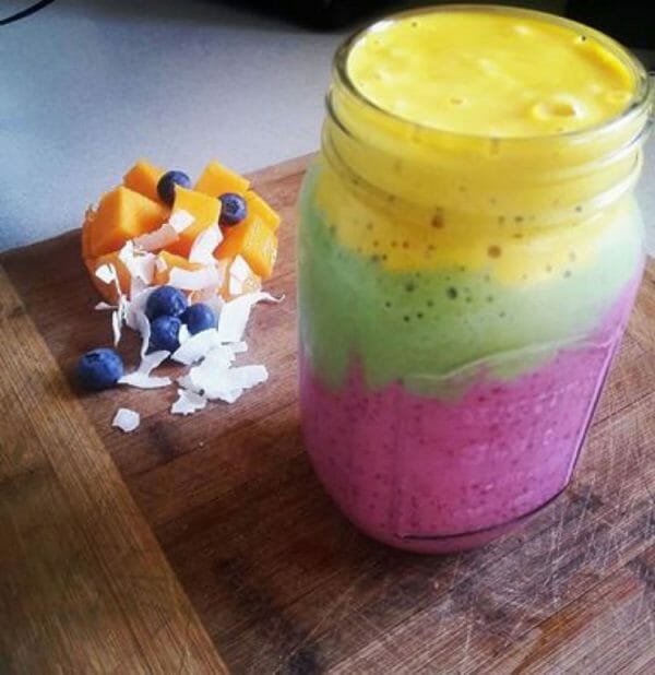 rainbow smoothie rainbow smoothie