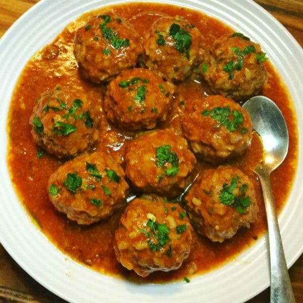 Slow Cooker Porcupine Meatballs Slow Cooker Porcupine Meatballs