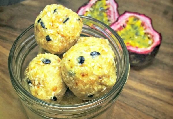 Fresh And Healthy Passionfruit Bliss Balls Fresh And Healthy Passionfruit Bliss Balls