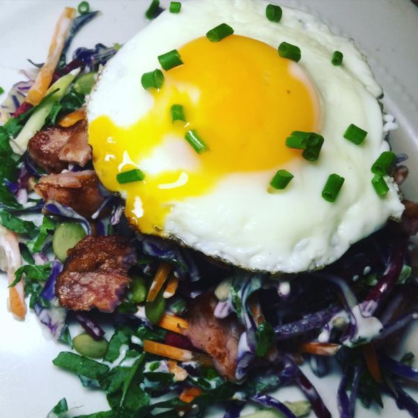 Bacon, Eggs and Kale Salad Bacon, Eggs and Kale Salad