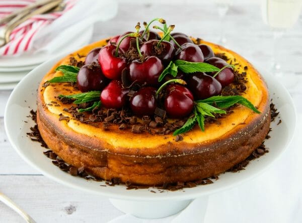 Choc Cherry Christmas Cheesecake Choc Cherry Christmas Cheesecake
