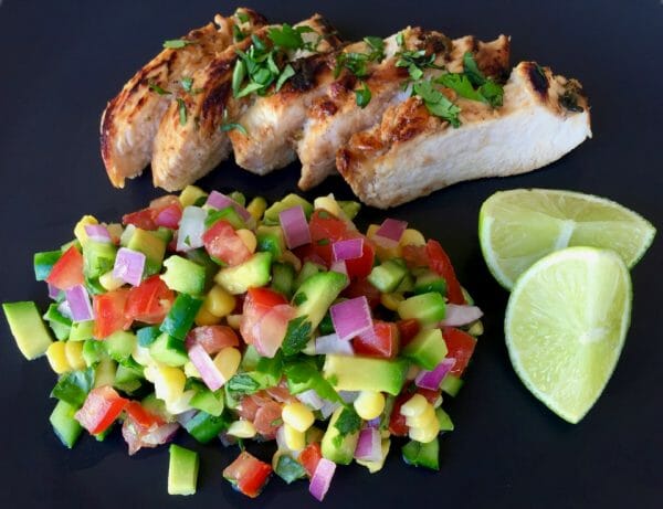 Lime and Coriander Chicken And Salsa Lime and Coriander Chicken And Salsa