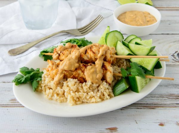 Chicken Skewers With Satay Chicken Skewers With Satay