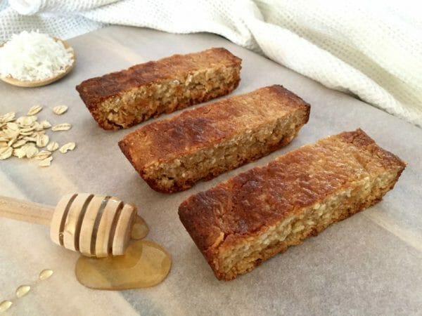 Chewy coconut and honey slice – YES PLEASE! Chewy coconut and honey slice - YES PLEASE!