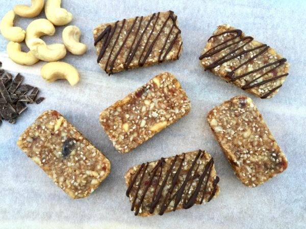 96 Calorie Chia Cashew Slice 96 Calorie Chia Cashew Slice