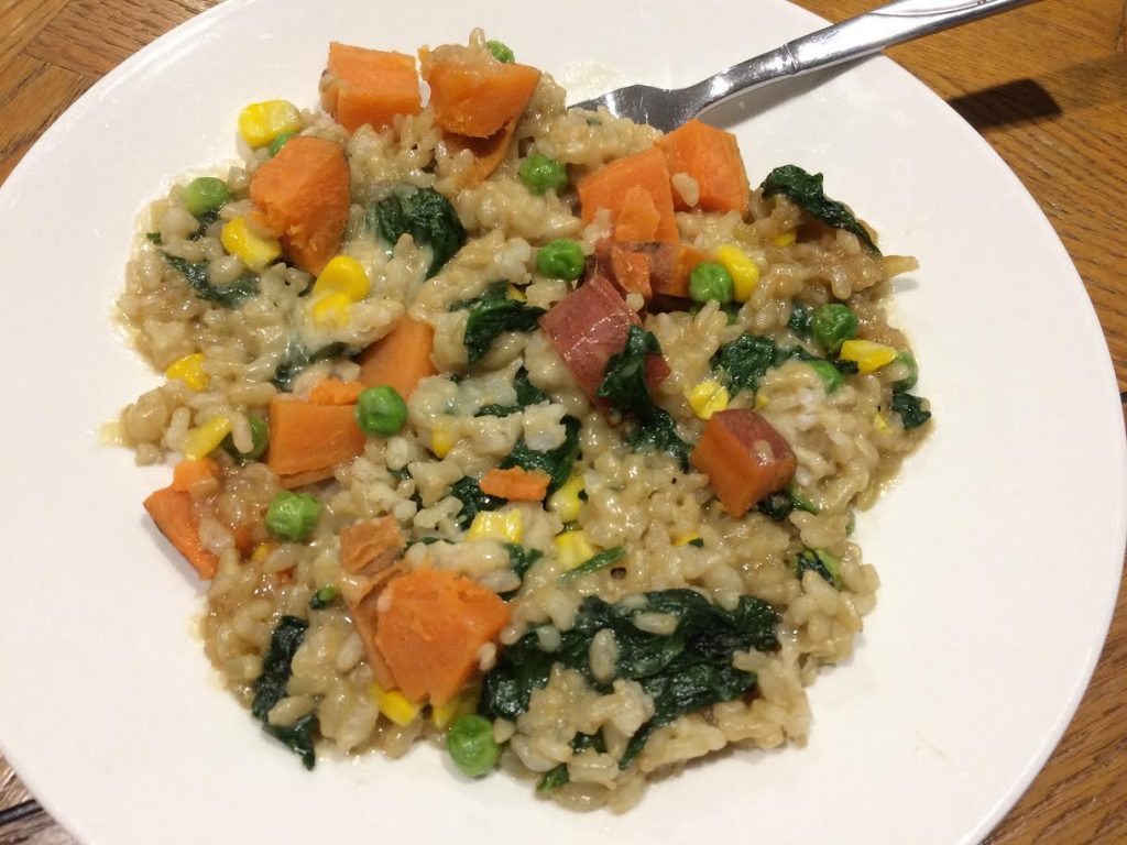 rice peas parmesan