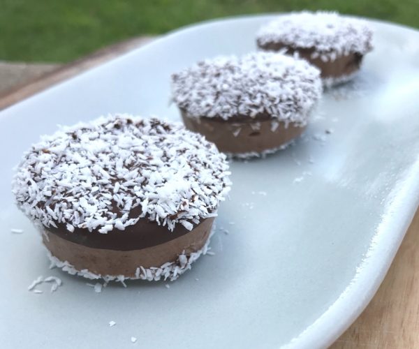 4 ingredient frozen chocolate lamington bites 4 ingredient frozen chocolate lamington bites