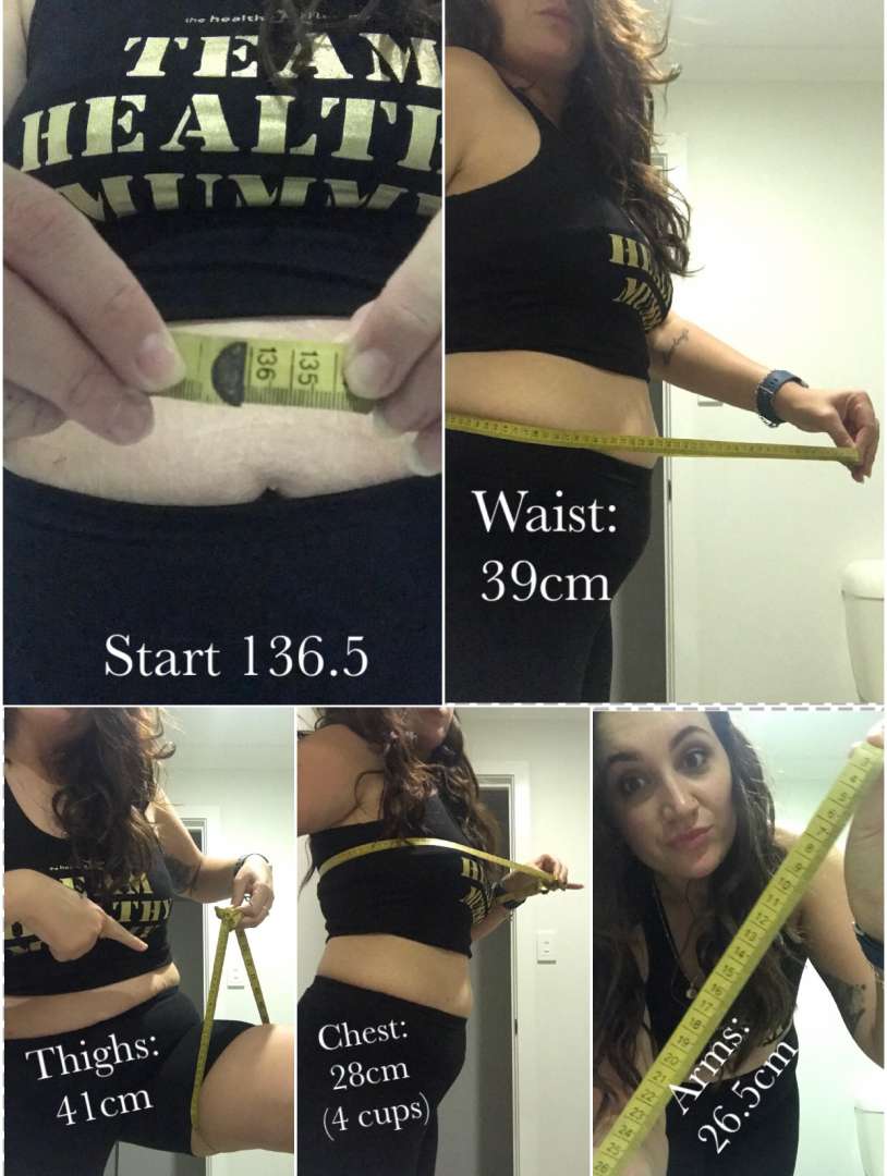This mum tells "how I lost my belly fat and cm from my body" Melanie Arnold-Stemm cm measurements