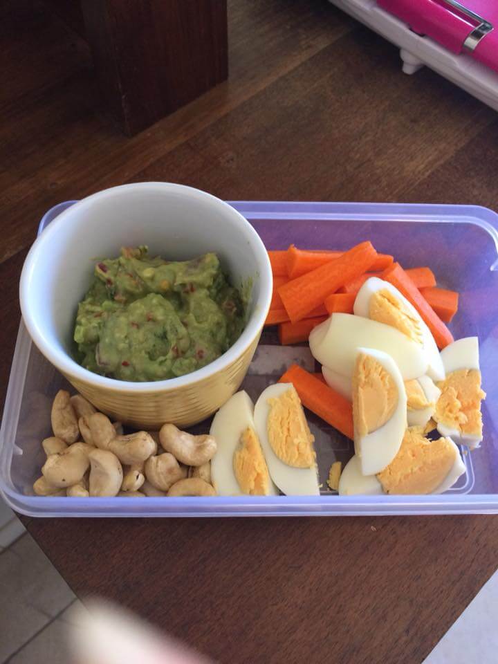 How to perfect a boiled egg Firm boiled egg with carrot sticks and avocado