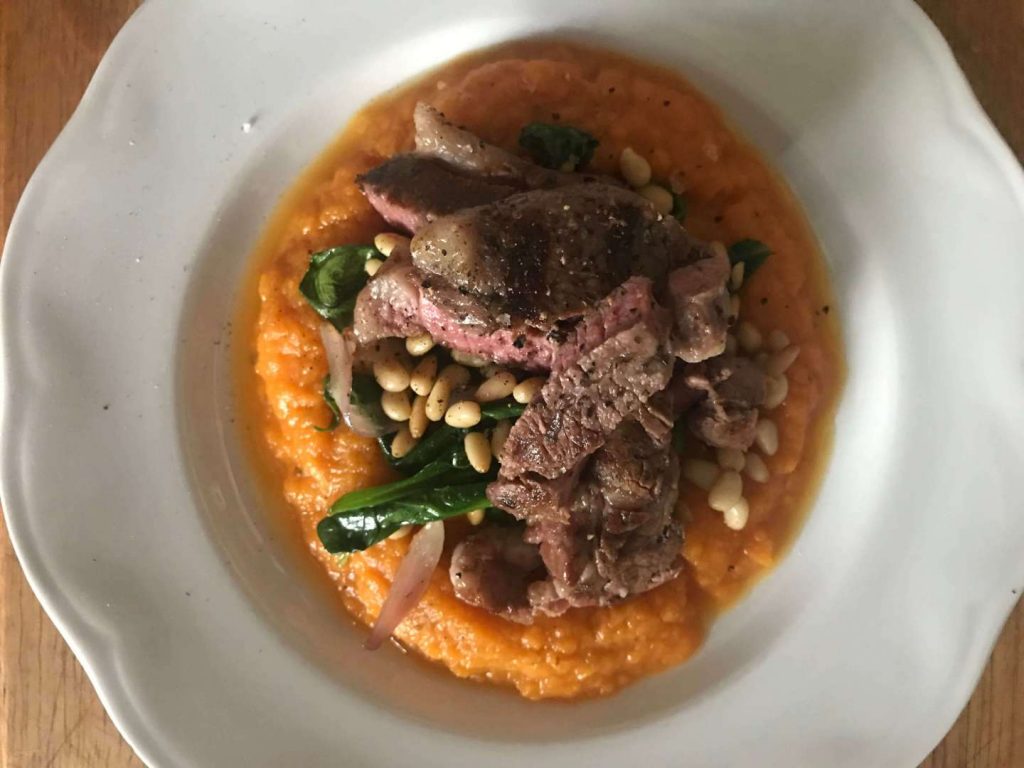 This mum spends $75 and only grocery shops once every 2 months! Pan fried beef with sweet potato