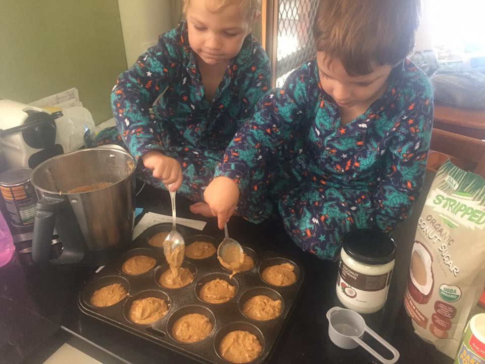 Healthy back to school lunchbox guide Kids helping to bake