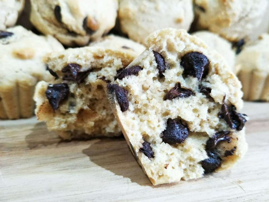 Double choc mini muffins