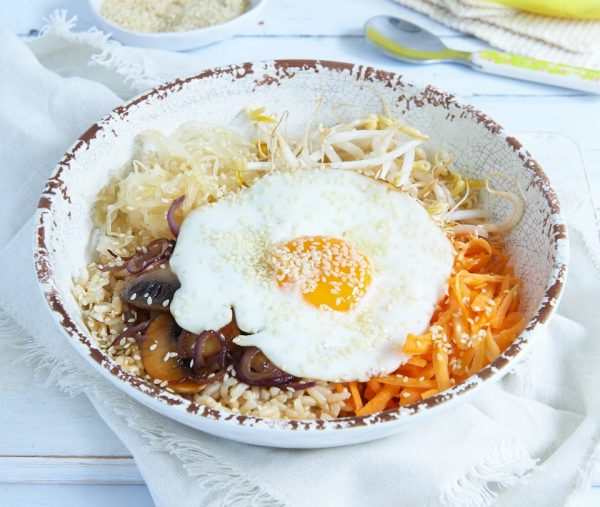 Fibre Rich Korean-Style Veggie Rice Bowl Fibre Rich Korean-Style Veggie Rice Bowl