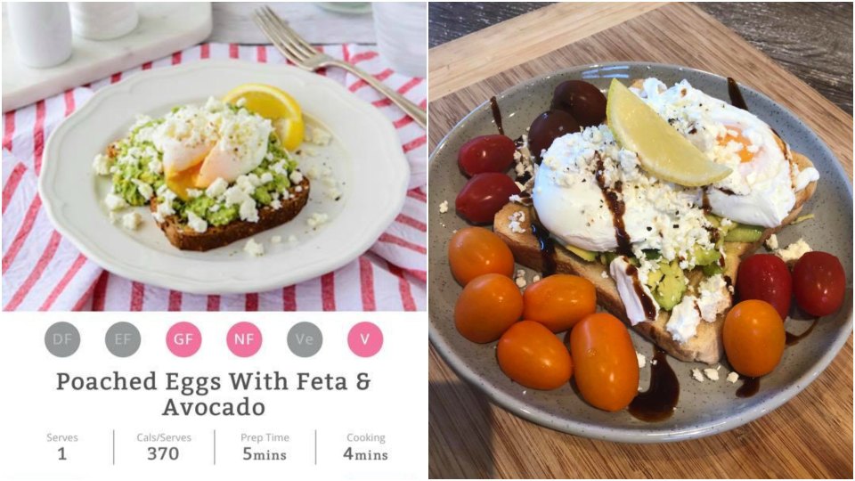 poached eggs breakfast