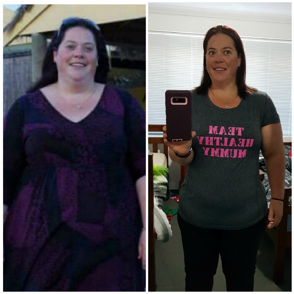 This mum quit sugar 2 years ago and hasn't looked back Clare Poole before and after