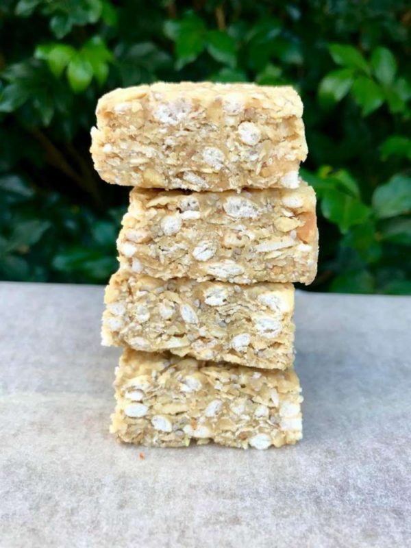Peanut Butter Oat and Puffed Rice Slice Peanut Butter Oat and Puffed Rice Slice