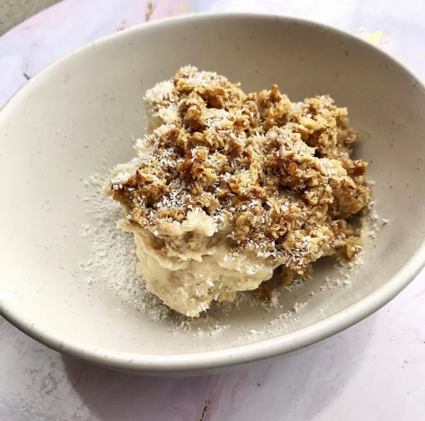 Coconut Custard Apple Crumble Warming Coconut Custard Apple Crumble