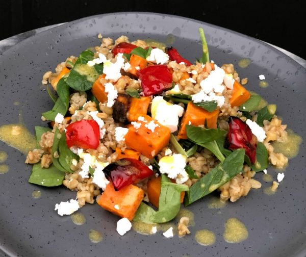 Roasted Sweet Potato, Feta and Freekeh Salad Roasted Sweet Potato, Feta and Freekeh Salad