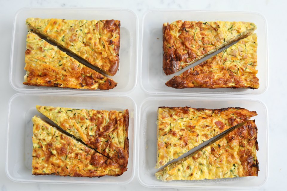 Zucchini & Bacon Slice