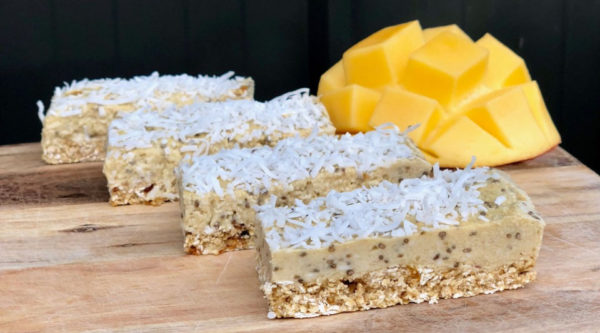 No-Bake Mango And Coconut Super Slice No-Bake Mango And Coconut Super Slice