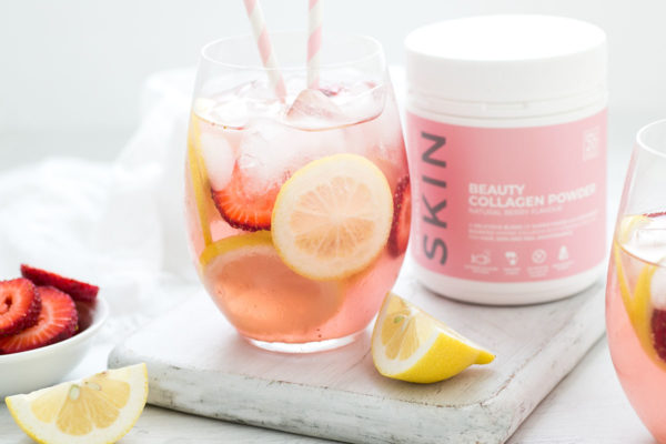 Lemon and Strawberry Collagen Sparkler Lemon and Strawberry Collagen Sparkler