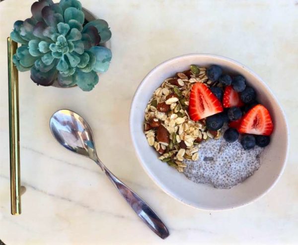 Coconut Chia Seed Pudding with Almond Maple Granola Coconut Chia Seed Pudding with Almond Maple Granola